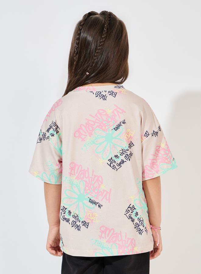 ستايلي تيشيرت فضفاض بأكتاف منخفضة - Image 4